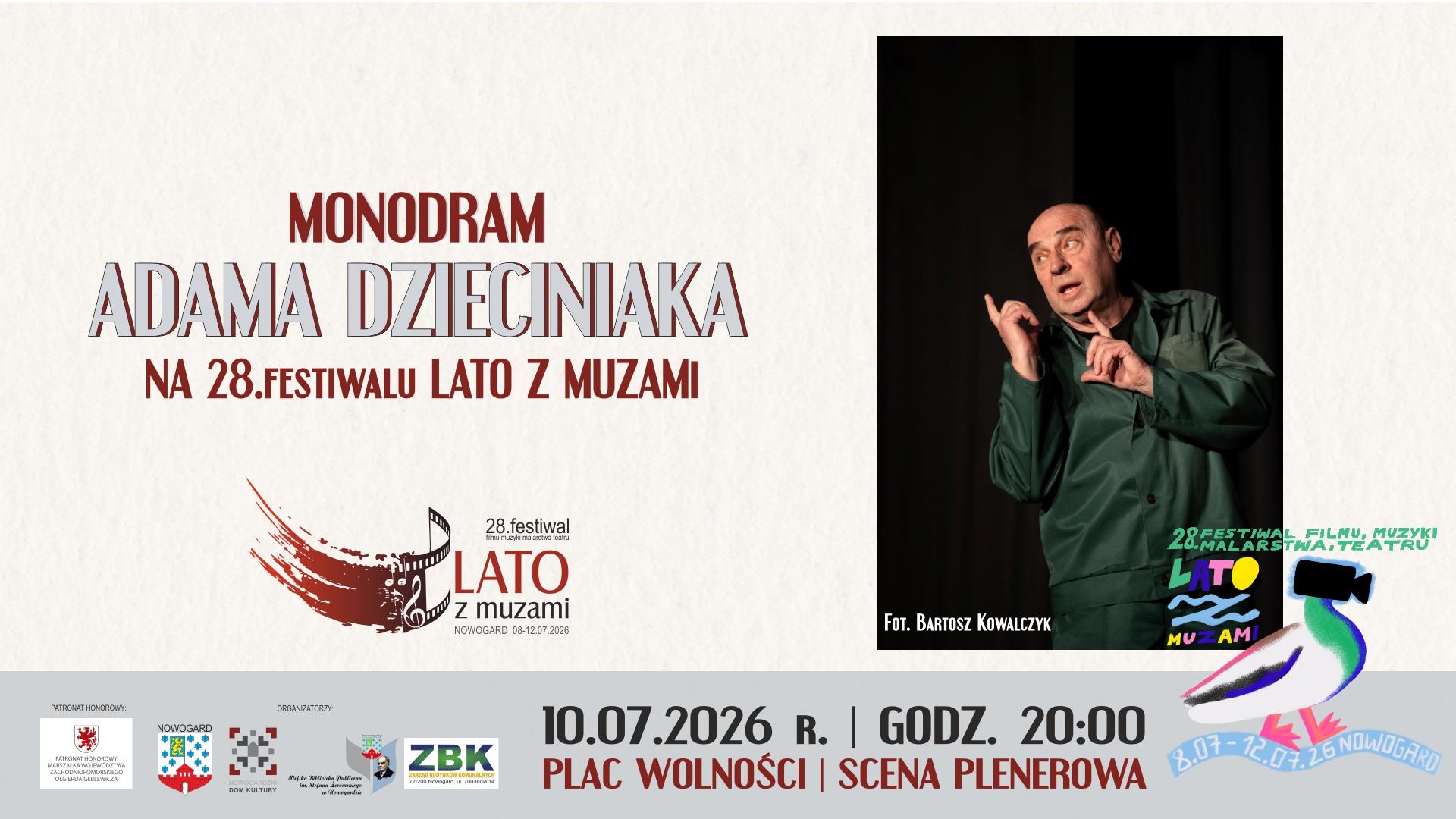 JUŻ JUTRO „KOLEGA MELA GIBSONA” na ,,LECIE z MUZAMI”! Zapraszamy
